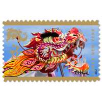 2012 Lunar Year of the Dragon Sheet of 12 x Forever us Postage Stamps 