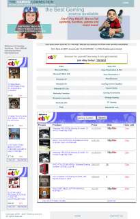   auction  wii psp game affiliate store website with google adsense