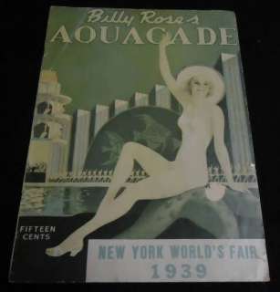 1939 NEW YORK WORLD FAIR Aquacade Program TARZAN Star  