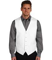Perry Ellis   Linen and Cotton Herringbone Vest
