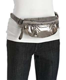 Marc Jacobs platinum metallic nylon waist pack  