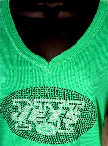 New York JETS Bling Womens Thermal ALL SIZES/COLORS  