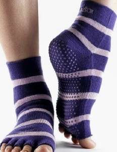 Women ToeSox Half Toe Grip Yoga Socks, NWT  