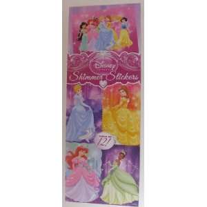 Disney Princess Shimmer Stickers Set of 12 (2.5 x 4)
