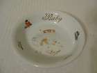 VINTAGE HEY DIDDLE DIDDLE NURSERY RHYME PORCELAIN BABY DISH MARKED 