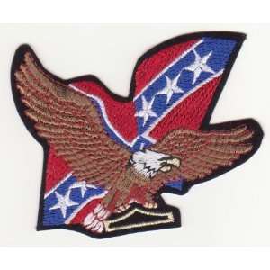  Usa. Rebel Eagle Embroidered Iron on Patch X36 Arts 