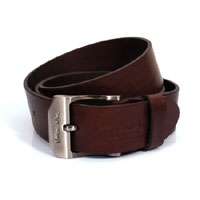 Mens Brown Solid Genuine Leather Belt 34 (32~36) Tan  