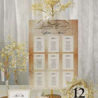   Decoration Personalized VINTAGE LACE Seating Chart Cards, Template Kit