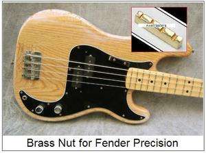 AxeMasters SLOTTED BRASS NUT for PRECISION Bass Guitar  