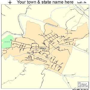  Street & Road Map of Harrisville, West Virginia WV 