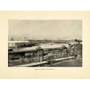  1898 Print Manila Bay Philippine Islands Landscape 