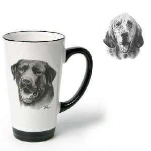   Funnel Cup with English Setter (Black and white, 6 inch)
