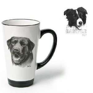   Funnel Cup with Border Collie (Black and white, 6 inch)