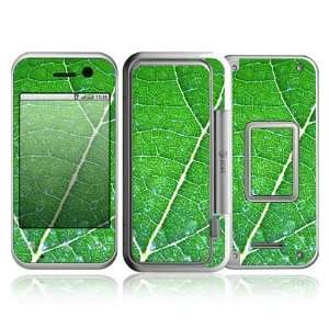  Motorola Backflip Decal Skin   Green Leaf Texture 