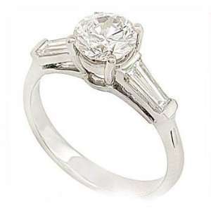  1.20CT Round Diamond Engagement Ring 18k Gold: Jewelry