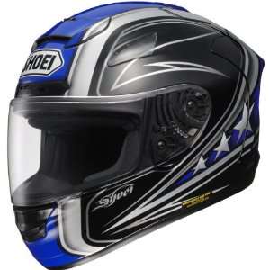  SHOEI X 12 STREAMLINER MOTORCYCLE HELMET BLUE/BLACK XS 