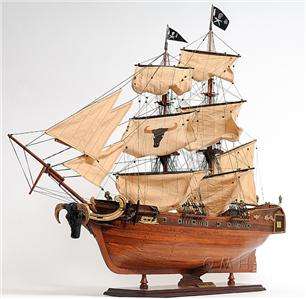 NEW Caribbean Pirate Ship Hand Built Wooden Model 37  