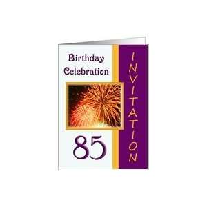  Invitation 85th Birthday Party Greeting Card Card: Toys 