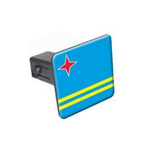Aruba Flag   1 1/4 inch (1.25) Tow Trailer Hitch Cover Plug Insert 
