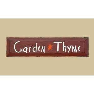   : SaltBox Gifts G730GT 7 x 30 Garden Thyme Sign: Patio, Lawn & Garden