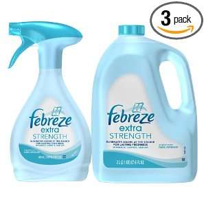 Febreze Extra Strength Fabric Refresher, with Refill, 27 Ounce (Pack 