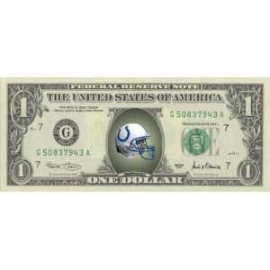   COLTS   CH UNCIRCULATED   FEDERAL RESERVE $1.00 BILL 