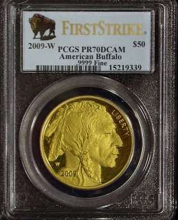 2009 W PCGS PR70DCAM First Strike $50 Gold Buffalo  