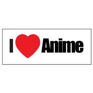  I Heart Anime Sticker Decal. Black and Red: Everything 