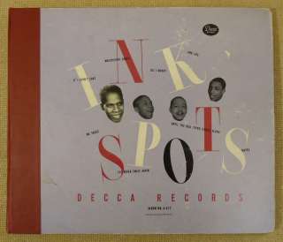 Decca Ink Spots A477 1946 Record Albums Qty 4  