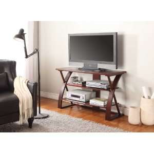  Brown Solid Wood TV Stand: Home & Kitchen