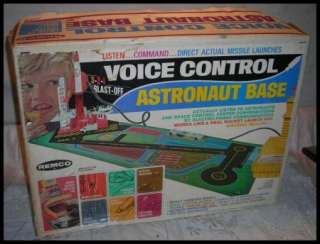 VOICE CONTROL ASTRONAUT BASE remco boxed UNUSED 1969  