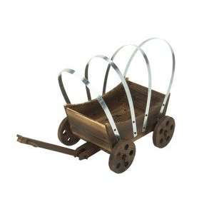  Wood Wagon Planter For Garden or Patio Product SKU 