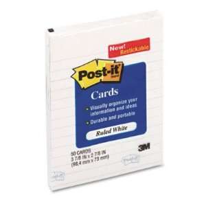  Post it Index Cards   3 x 4, White, 50 per Pack(sold in 