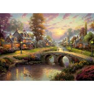  Gibsons Puzzle   Sunset On Lamplight Lane (1000 Pieces 