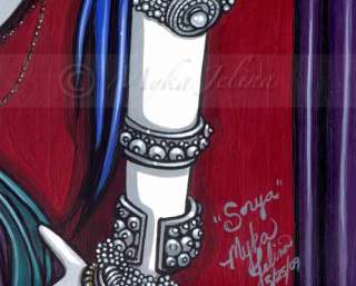Tribal Fusion Belly Dancer Fairy Art Signed Print Sonya  