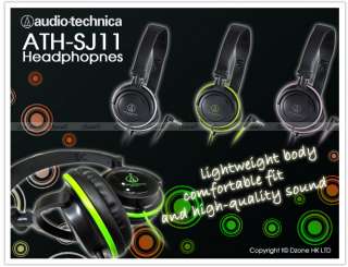 Audio Technica ATH SJ11 DJ Style Headphones Black  