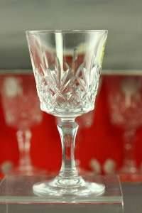   Lead Crystal Chantilly Durand Cristal Arques France Cordials Glasses