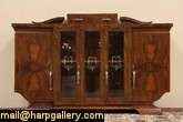   or bar cabinet is matched and beautifully figured French walnut