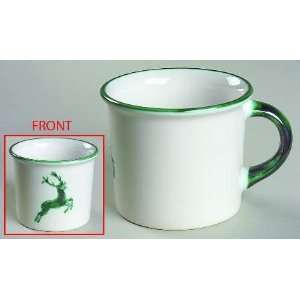 Gmundner Austria Wild Stag Green (Coupe) Mug, Fine China Dinnerware 