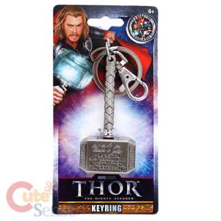   Studios Thor Hammer Key Chain  3 3D Metal Pewter DC Comics Weapon