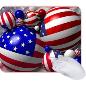  American Flag Balls Mouse Pad Mousepad Mousemat Neoprene 