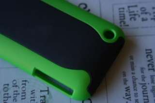 Green/Black Hard Case Cover iPhone 3G 3GS Rubber USA Seller  