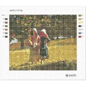 Apple Picking Needlepoint Canvas Arts, Crafts & Sewing