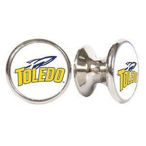 Toledo Rockets NCAA Stainless Steel Cabinet Knobs / Drawer Pulls (2 