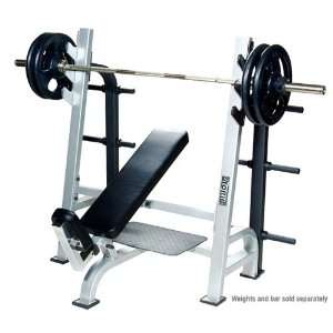  York Barbell STS Olympic Incline Bench with Gun racks 