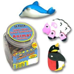 S&S Worldwide Animal Erasers (Set of 25) Toys & Games