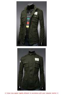   Fit Casual Trendy Vintage Military Style Safari Jackets L, XL  