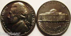 1969 S Choice BU Jefferson Nickel   See Photos  