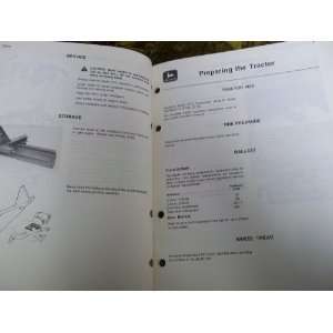   65 Rear Blade OMW21379 F0 OEM OEM Ownerss Manual John Deere Books