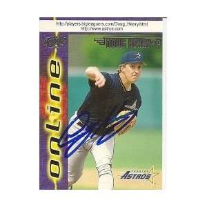   Henry Houston Astros Signed 1998 Pacific Trading Card 